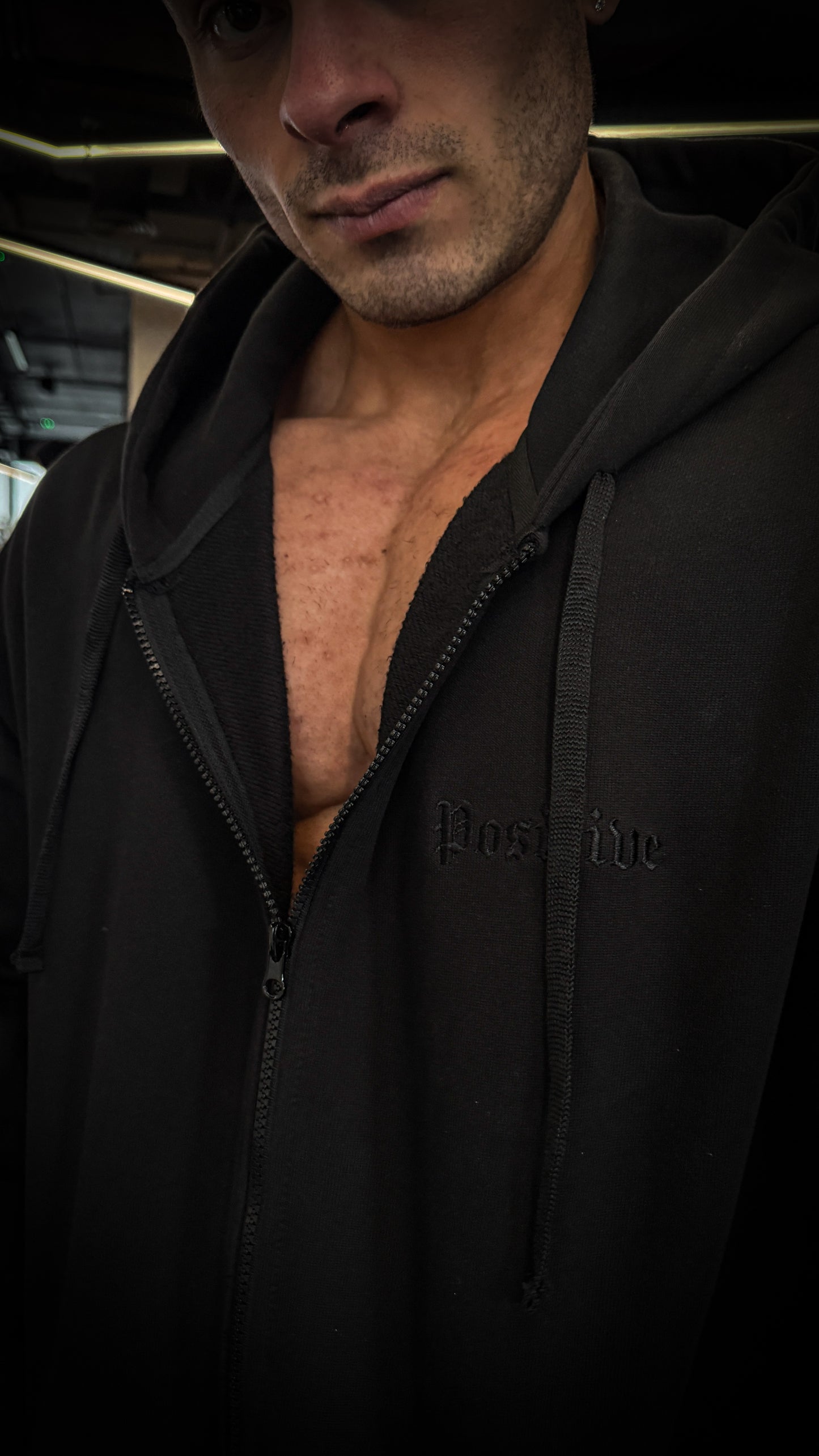 HOODIE FULL ZIP NONSTOP CLUB NEGRO