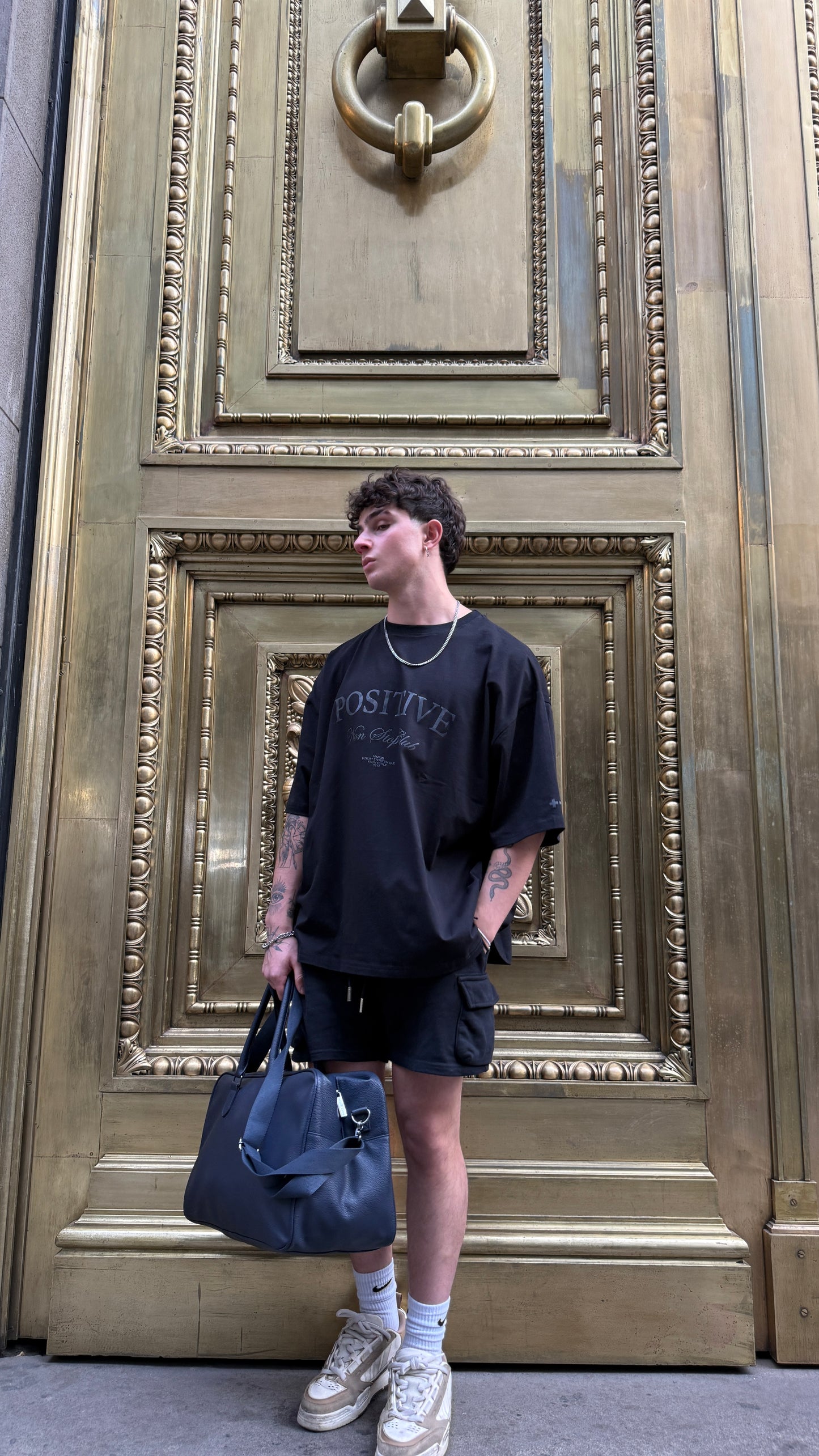 POLERA BOXY FIT NONSTOP CLUB NEGRO