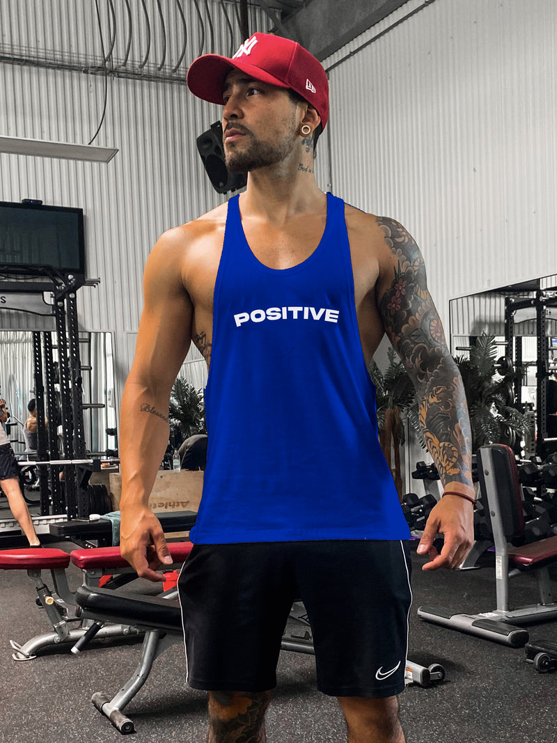 POLERA MUSCULOSA STRINGER AZUL