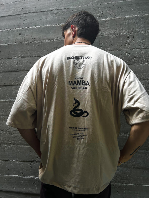 POLERA OVERSIZE MAMBA BEIGE