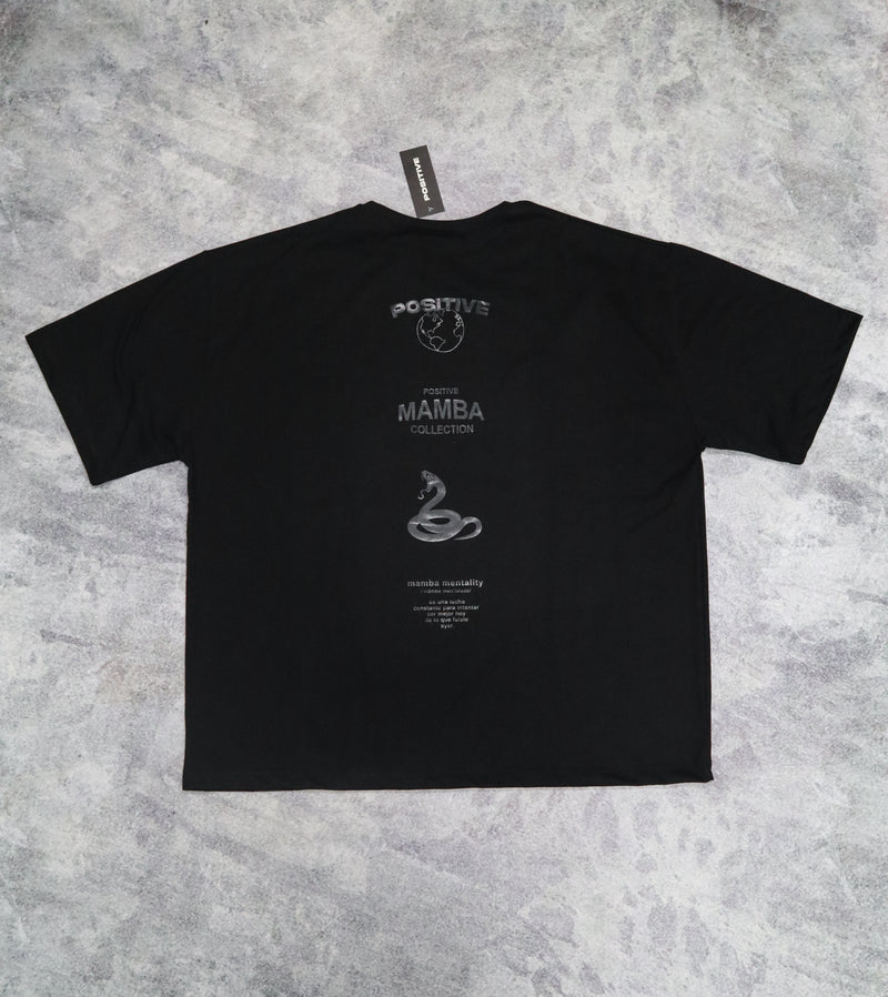 POLERA OVERSIZE MAMBA NEGRA